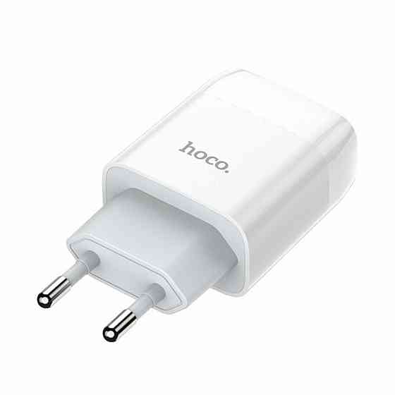 Сетевое зарядное устройство HOCO C72A Glorious single port charger, цвет белый 6931474712899 Одесса