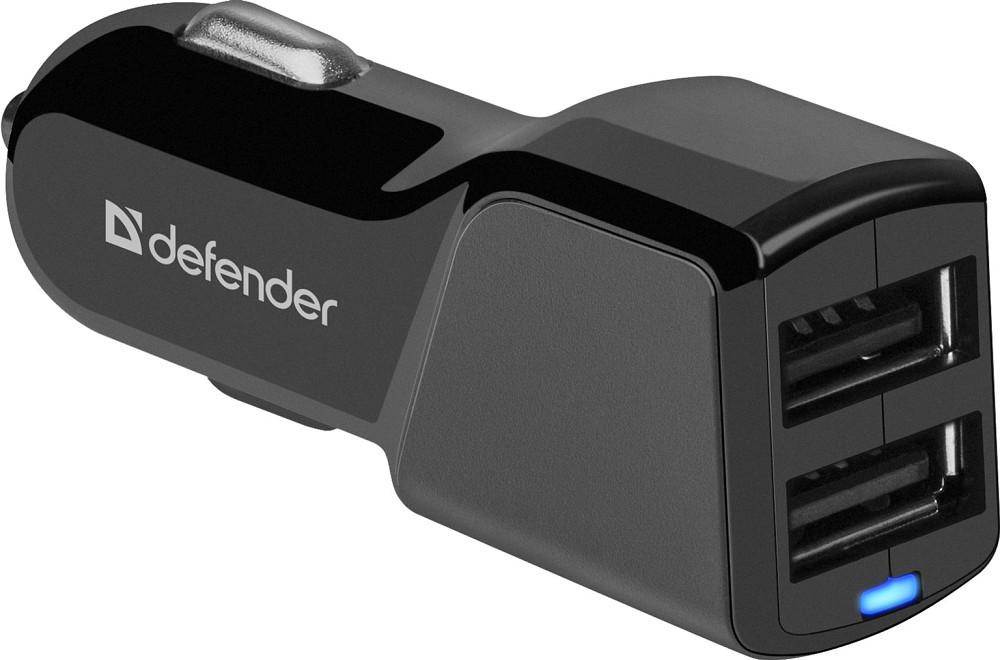 Автозарядка 2xUSB 18W (2xUSB-A) 3.4A UCA-34 чорна Defender Винница - изображение 1