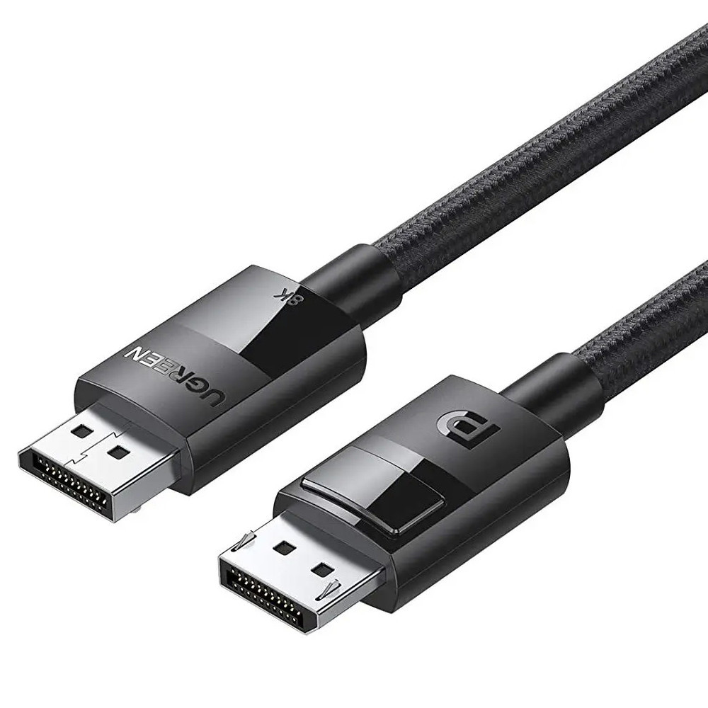 Мультимедийный Display Port кабель V1.4 Ugreen DP114 8K@60Hz 4K@144Hz 80391 (Черный, 1.5м) Николаев - изображение 2
