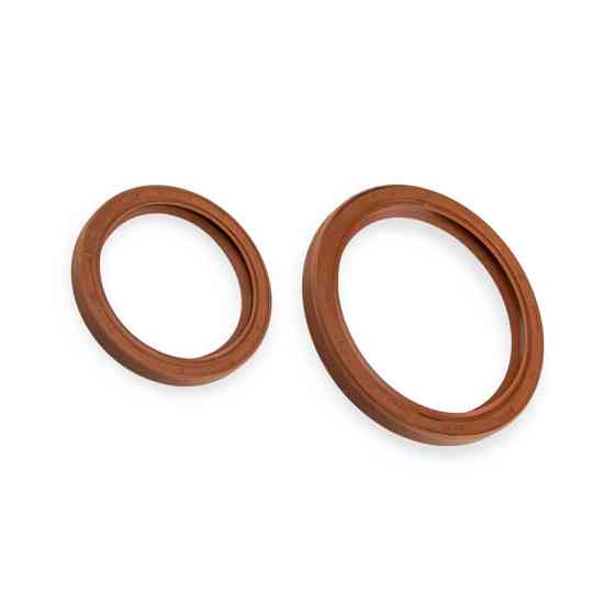 Сальник (406) (к-т) FPM гумовий червоний (80х100х10 55х70х8) КРТ коленвала Мукачево