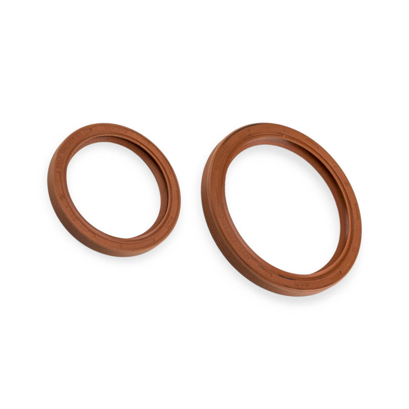 Сальник (406) (к-т) FPM гумовий червоний (80х100х10 55х70х8) КРТ коленвала Мукачево - фото 1