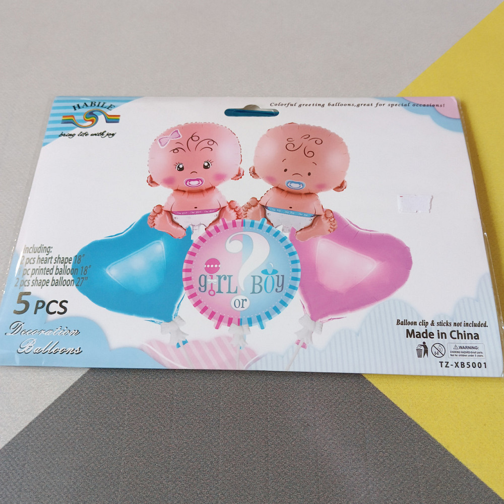 Набор шаров boy or girl (5 предметов) Киев - изображение 1