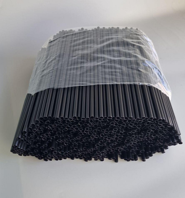 Трубочка для фреша d6,8-25 см "Фрішка" Чорна (500 шт.) Харків - фото 2