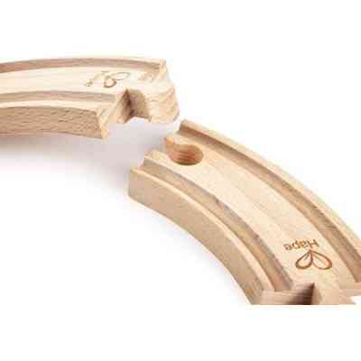 Залізниця Hape Набір для залізниці короткі вигнуті рейки 4 шт (E3776) Вінниця