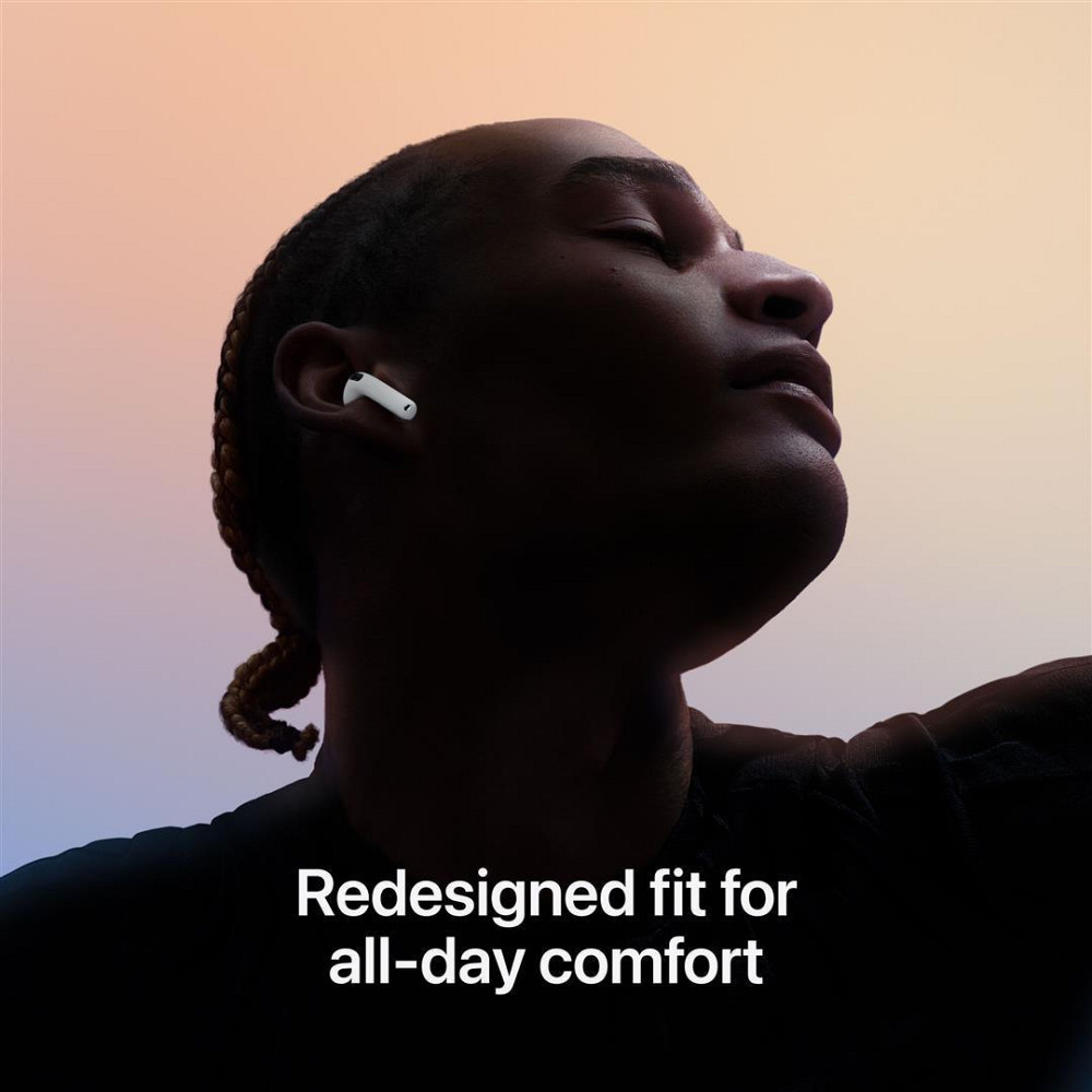 Bluetooth-гарнітура Apple AirPods 4 with Active Noise Cancellation White (MXP93ZE/A) ( 25401 ) Харьков - изображение 5