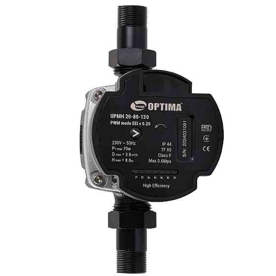 Насос циркуляційний енергоощадний  Optima PRIME UPMH 20-80AUTO 130мм + гайки Тернопіль