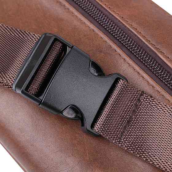 Шкіряна сумка на пояс унісекс Vintage 20457 Коричневий Київ