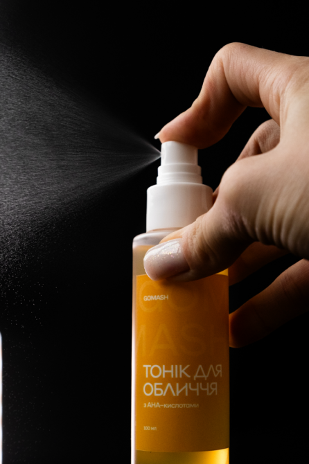 Тонік для обличчя з AHA кислотами Gomash 100 мл Київ - фото 4