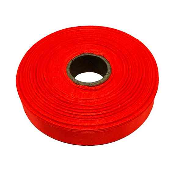 Атласна стрічка "Помаранчевий Неон" АБ-623 ширина 1,2 см, довжина 23 метри Вінниця