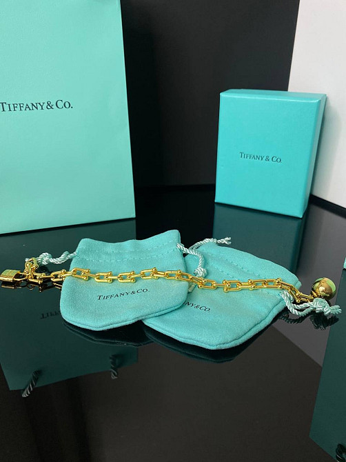 Тиффани браслет HARDWEAR  с шариком / позолота 18 К / упакован в мешочек Tiffany Одесса - изображение 2