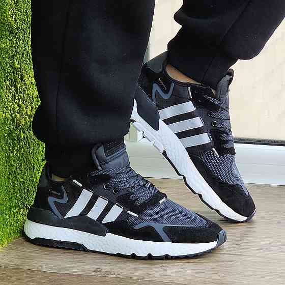 Літні Кросівки Adidas Jogger Сіточка Чорні Адідас Бігові Легкі (розміри: 41,42,43,44,45) Відеовідвід Дніпро