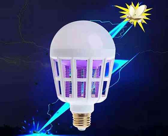 Светодиодная лампа от комаров 2 в 1 от сети Е27 6500 К Киев