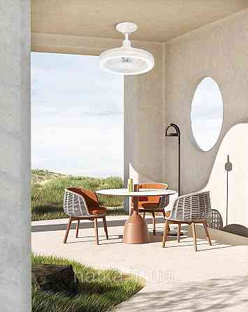 Светодиодная люстра-вентилятор 2H-010, Белый Киев