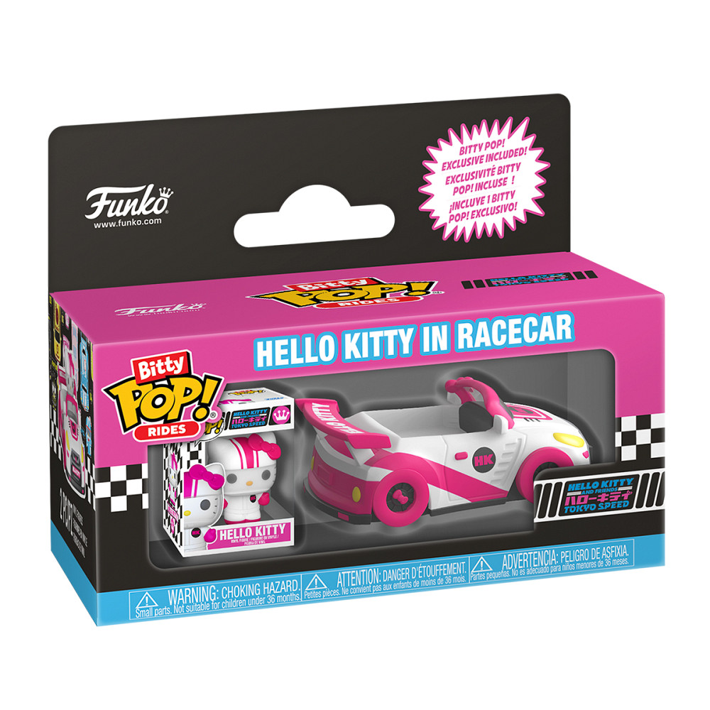 Набір фігурок Bitty POP! Rides серії Sanrio - Хелоу Кітті та перегоновий автомобіль Днепр - изображение 4