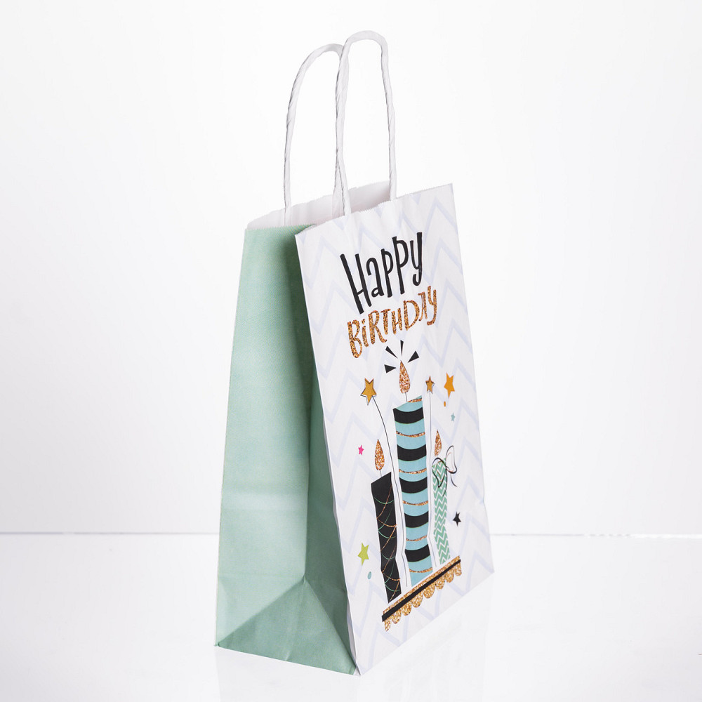 Yiwu Набір подарункових пакетів з паперу 12 (шт.) Happy Birthday картонні гарні пакети для пода Коломыя - изображение 3