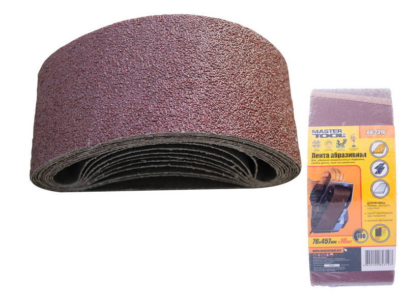 MASTERTOOL Стрічка шліфувальна MASTERTOOL зерно P100 76×457 мм 10 шт 08-2310 Киев - изображение 2