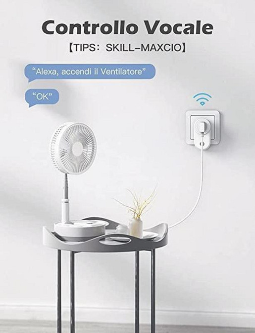 Набір 4 Смарт WiFi Розетки Maxcio 16A З Моніторингом Енергії, Alexa, Google Home, Smart Life (Італійська Вилка Type L) Київ - фото 5
