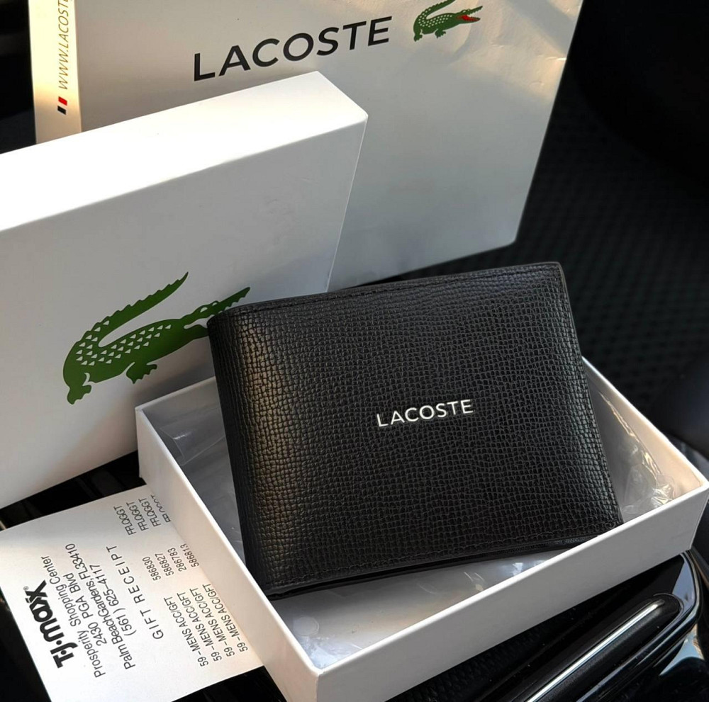 Чоловіче портмоне Lacoste в фірмовій упаковці (А8) Київ - фото 3