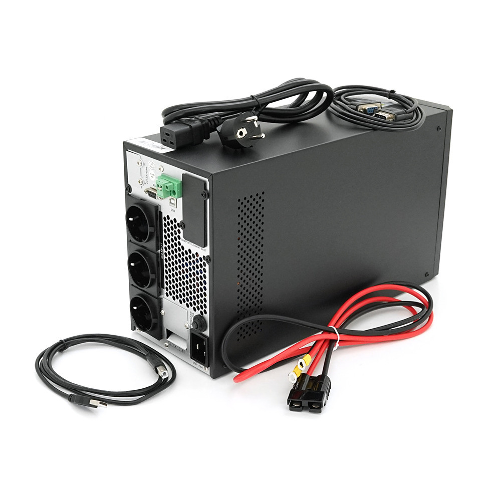 ДЖБ з правильною синусоїдою Ritar PT-3KL-LCD, 3000VA (2700Вт), 96В, Струм макс. 5A, під зовнішній АКБ (405*190*325) Київ - фото 7