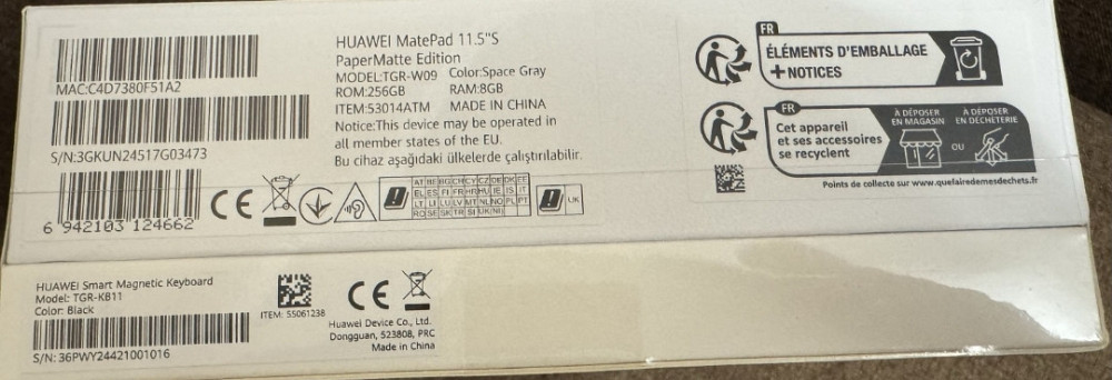 Планшет Huawei Mate Pad 11.5 S (2024) TGR-W09 8/256Gb. PaperMatte Київ - фото 2