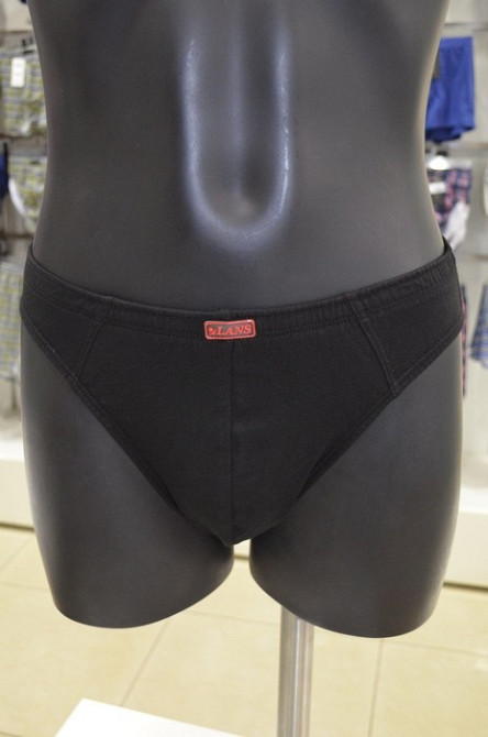 Труси чоловічі бавовна Спорт (2 шт.) Lans 03/005 4XL, Чорний Київ - фото 1