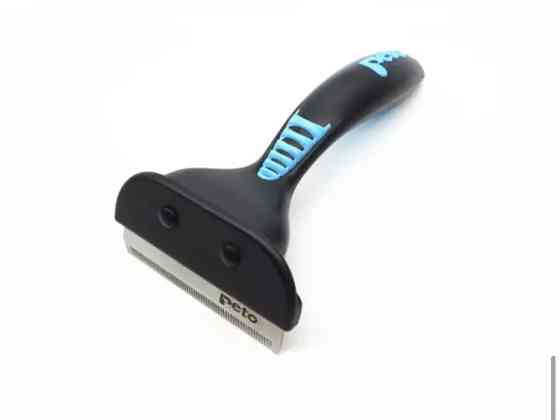 Расческа для кошек и собак Peto, щетка для животных, цвет голубой, размер 16*8см Киев