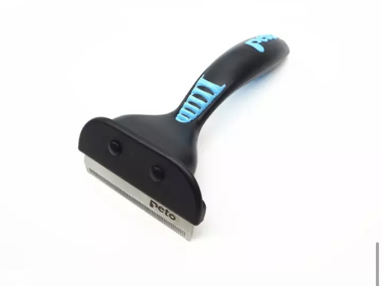 Расческа для кошек и собак Peto, щетка для животных, цвет голубой, размер 16*8см Киев - изображение 5