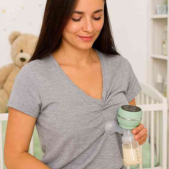 Електричний молоковідсмоктувач із соскою від USB,Zhibao,Зелений SBR Київ