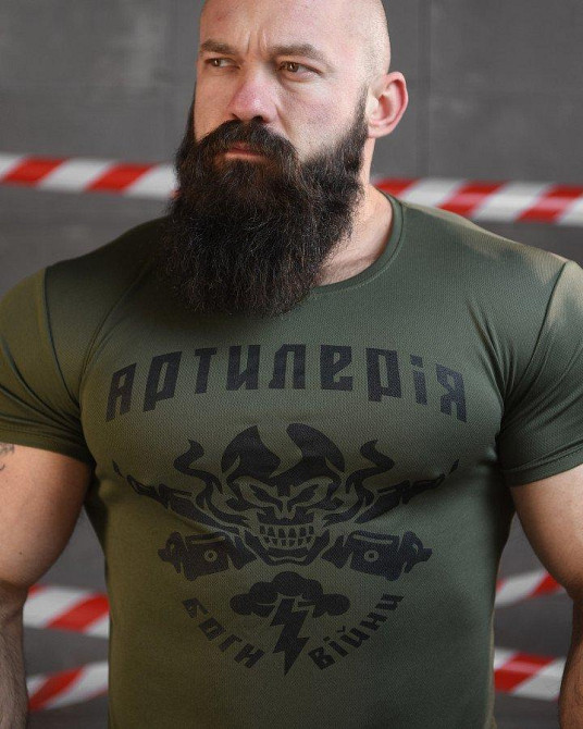 Тактическая потоотводящая футболка SABUR АРТИЛЕРИЯ ОЛИВА ЛГ7238 Одесса - изображение 5