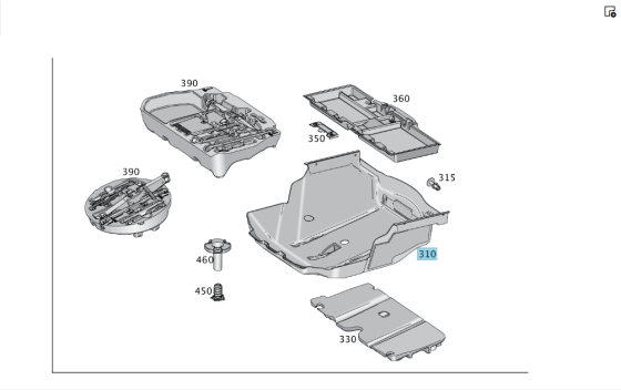 Mercedes-Benz  A1666840006 Обшивка підлоги багажника під запаску GL/GLS X166 Одеса
