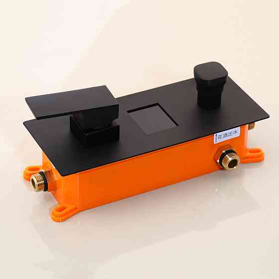 Душевой гарнитур настенный  2в1 WanFan душевая панель навесная Черный Каменец-Подольский