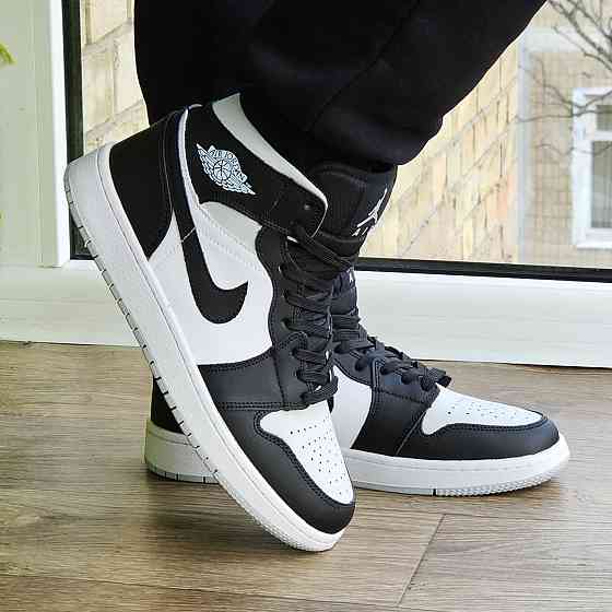 Высокие Термо Кроссовки Nike AIR Jordan Белые Мужские Еврозима Джордан Найк Кожаные (размеры: 41,42,43,44,45) Днепр