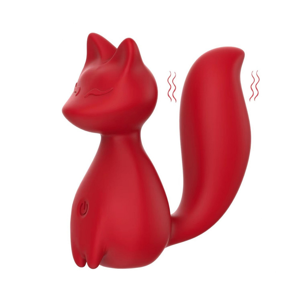 Мини-вибратор клиторальный Every Night Toys Doris в форме лисы красный, 10 режимов вибрации Sex Aura Киев - изображение 2