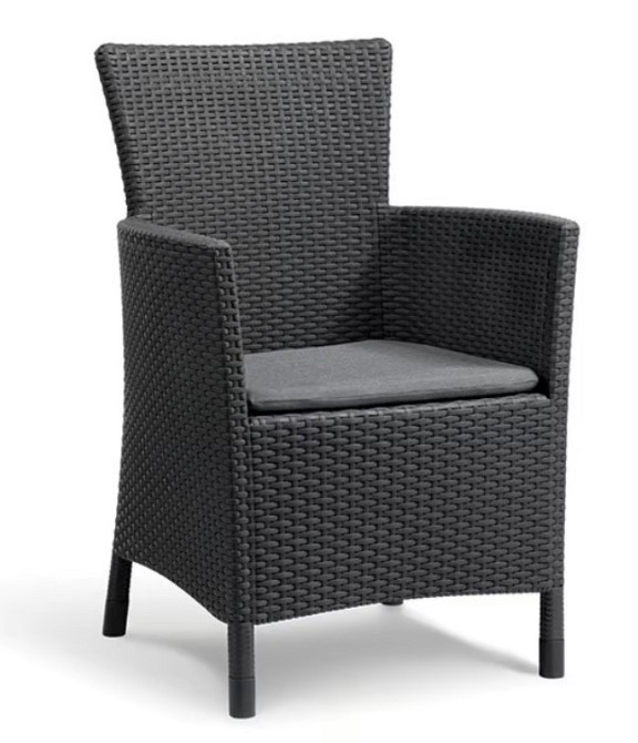 Комплект садой мебели Keter Rosario balcony set, графит - прохладный серый Киев - изображение 2