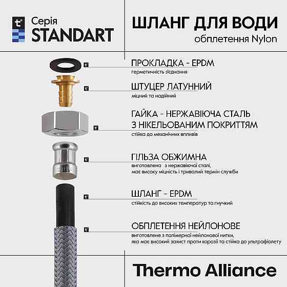 Шланг для воды Thermo Alliance Standart 40 см NYLON 1/2