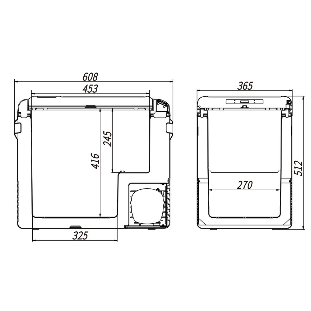 Компрессорный автохолодильник Alpicool CL50 (50 литров). Охлаждение до -20 ℃. Питание 12, 24, 220 вольт Киев - изображение 10