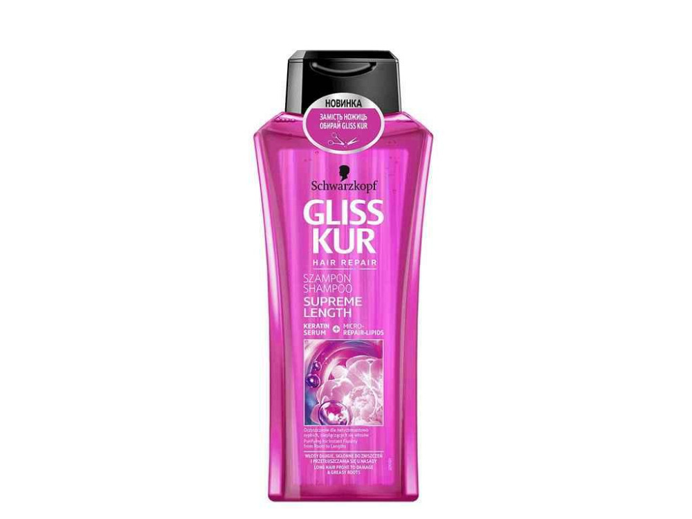 Шампунь 400мл Supreme Length ТМ GLISS KUR Киев - изображение 1