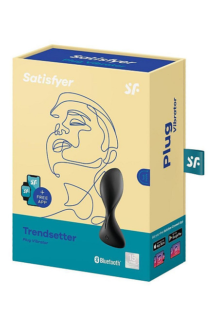 Анальний смарт-вібратор Satisfyer Trendsetter Plug Vibrating чорний Sex Aura Київ - фото 7
