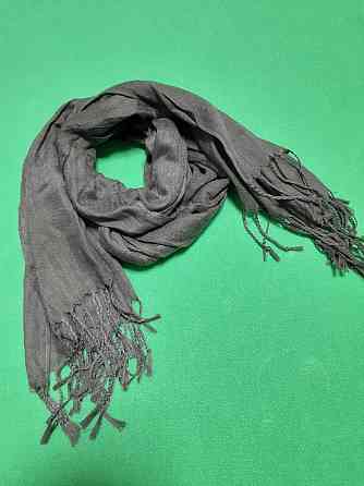 Шарф серого цвета - размер шарфа приблизительно 170*65см, 100% полиэстер Киев