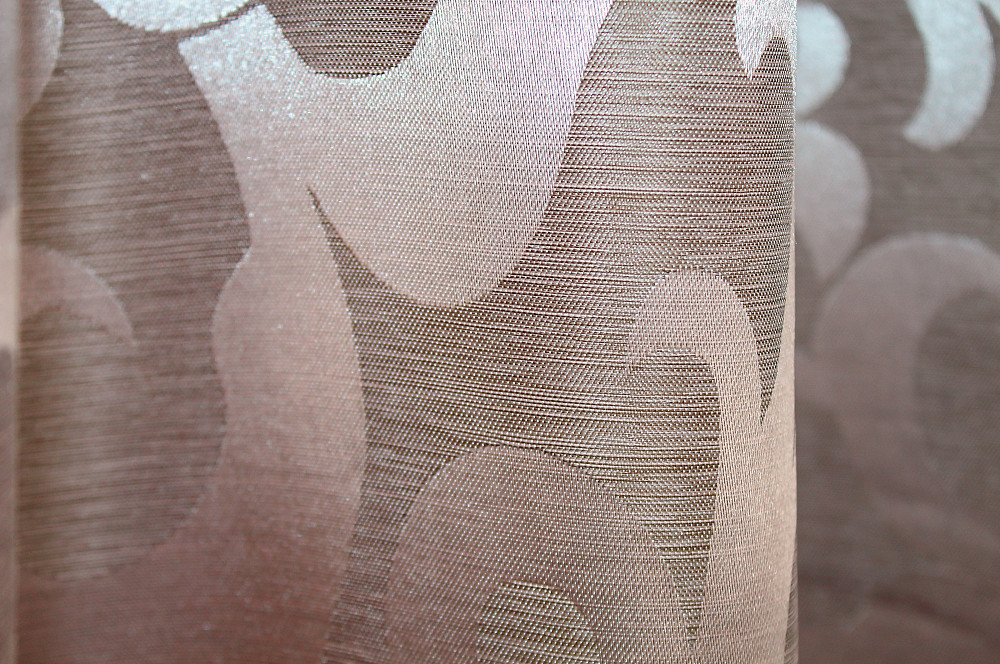 Комплект коротких штор VR-Textil Жаккард Вензель № 090ш Пудровый 130х170 см 2 шт (35-0013) Киев - изображение 6