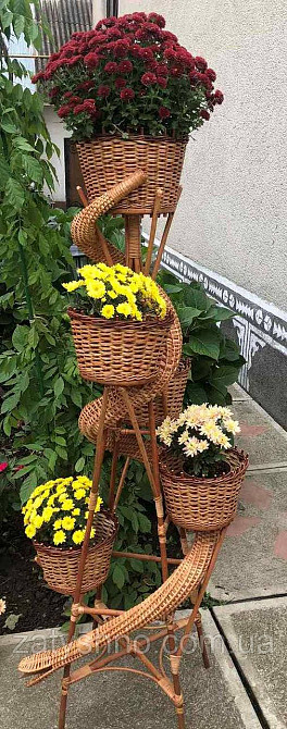 Цветочник плетеный из лозы Киев - изображение 3