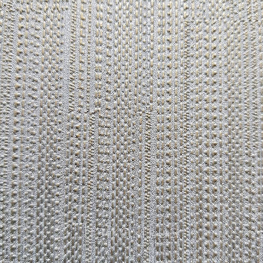 Шпалери вінілові на флізелін Sirpi Alta gamma Sempre 3 рогожка структурна тонка смужка сіра золотиста Київ - фото 4