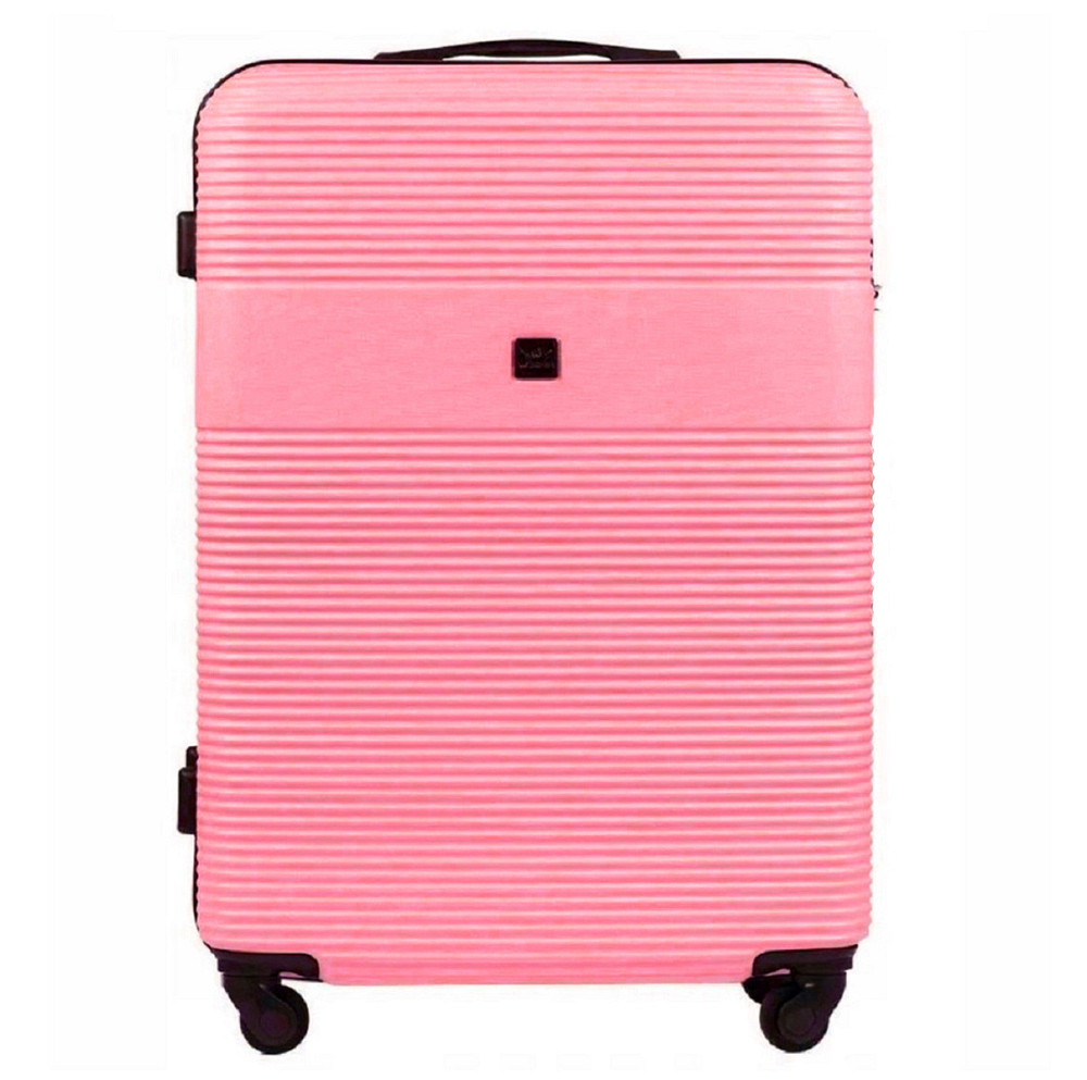 Валіза пластикова WINGS 5398 мікро 52 см рожева Київ - фото 2