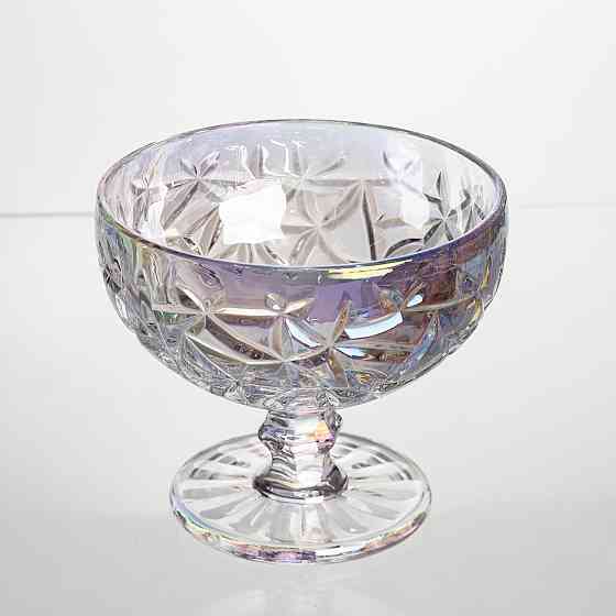 Набір креманок на ніжці 6 штук 340 мл скляні креманки для морозива желе та десертів HP-19-177 Коломыя