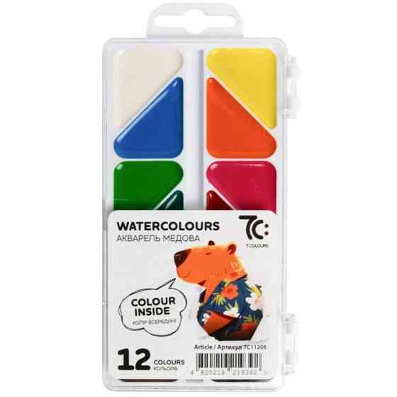 Дитячий набір фарб акварельних 7C11206, 12 кольорів Вінниця