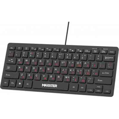 Клавіатура Maxxter KBM-C01B-UA USB UA Black (KBM-C01B-UA) Вінниця