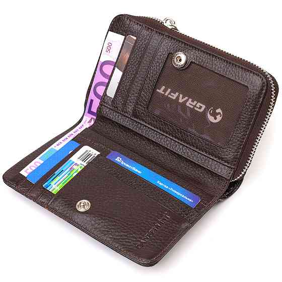 Отличное лакированное женское портмоне среднего размера из натуральной кожи с тиснением под змею CANPELLINI Киев