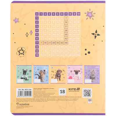 Зошит Kite Rachael Hale, 18 аркушів, клітинка (R25-236) Вінниця