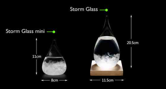 Барометр Штормгласс капля БОЛЬШАЯ, Storm glass Кременчуг