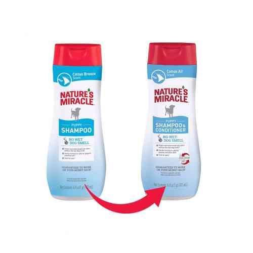 Шампунь-кондиціонер 8in1 Nature’s Miracle для цуценят з ароматом бавовни 473 мл Київ